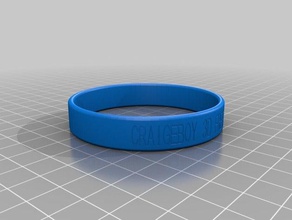 my customized cause bracelet -free da weed bracelets 3d print model - Mito3D