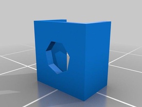 frame nut-trap reinforce 3d printer accessories mdf nut trap prusa i3 3d print model - Mito3D