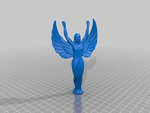 kupa kızı 3d baskı melek kadın 3d print model - Mito3D