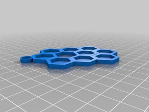 transparent honeycomb pendant jewelry bees hive necklace 3d print model - Mito3D