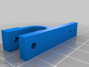 parametric endstop holder nut hole 3d printer parts 3d print model - Mito3D