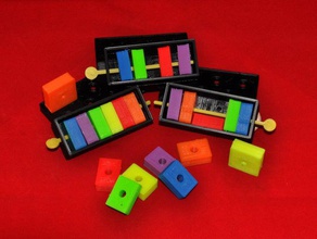 magic block piercing trick toys games openscad 3d print model - Mito3D