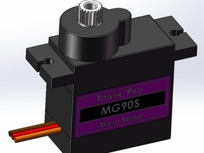 o servo modelo mg90s torre pro 3d a impressora partes 3d print model - Mito3D