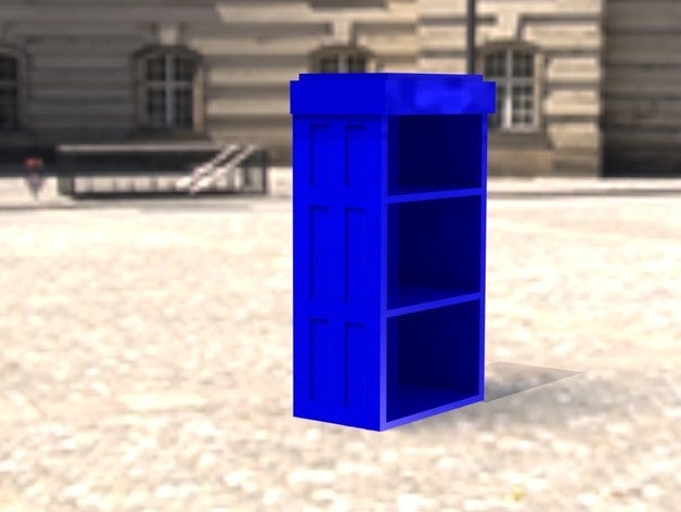 tardis libreria stl organizzazione 3d medico mobili modello 3D print model - Mito3D