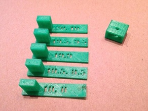 ligadura de calibragem foi guias 3d impressão testes 3d print model - Mito3D