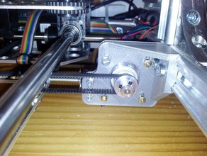 axis adjustable motor mount 3d printer parts 3drag belt gt2 k8200 pulley 3d print model - Mito3D