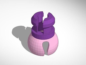 popcorn hole click joints parts helping-hands holeclick 3d print model - Mito3D