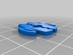 özelleştirilmiş yarım kalp monogram kolye benim takı 3d print model - Mito3D