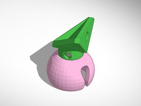 popcorn mini fan mount parts 3d print model - Mito3D