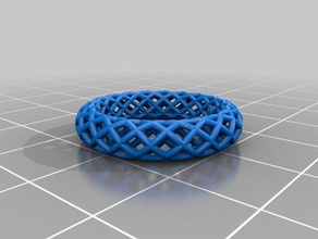 twisted anneau bijoux 3d print model - Mito3D