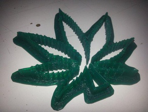 el cannabis cortador de galletas cocina comedor 420 cookiecutter la hoja legalizar malezas 3d print model - Mito3D