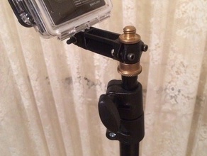 gopro manfrotto stativo a luce morsetto la fotocamera su misura illuminazione stand 3d print model - Mito3D