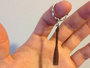 baseball bat keychain keychains 3d print model - Mito3D