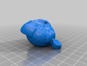 brown dog retractamal art makerbotdigitizer scan 3d print model - Mito3D
