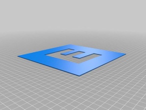 e 3d baskı schablone şablon 3d print model - Mito3D