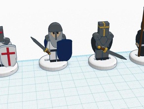 flatminis cavaleiros cruzados jogos 3d print model - Mito3D
