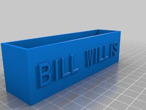 bw basic business card holder office customized 3d print model - Mito3D