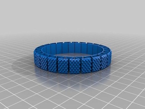 stretchlet knurled med bracelets customized 3d print model - Mito3D