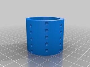 my customized dimpled cylinder test 3d printing tests 3d print model - Mito3D