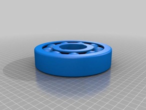 rolamentos 3d impressão todos um bola de esferas iniciante movimento física 3d print model - Mito3D