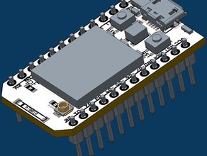 sparkcore v10 microcontrolador eletrônica Modelo 3d arduino o cad pacote sparkdevices 3d print model - Mito3D