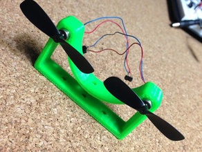 dual propeller mount other 3d print model - Mito3D