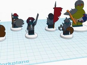 flatminis orks, Trolle Spiele 3d print model - Mito3D