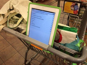Einkaufswagen tablet-Halter - Organisation shopping 3d print model - Mito3D