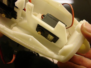 inmoov nova mão servo colchetes robótica 3d Toque em arduino bfb printbot prótese 3d print model - Mito3D