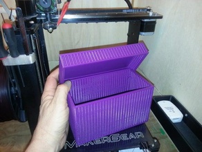 coperchio della scatola utilizzando antiwarp pannelli organizzazione anti ordito cerniera 3d print model - Mito3D