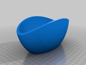 decorative bowl 1 containers basic big dish 3d print model - Mito3D