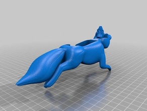 fox gnome iphonespeaker no thin walls mobile foxes gnomes iphone speaker speakers 3d print model - Mito3D