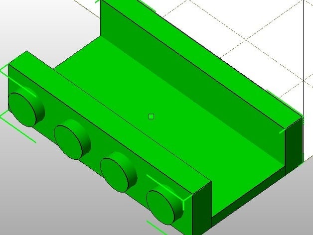 lego brick 01x04x06 hollow back toys games 3D print model - Mito3D