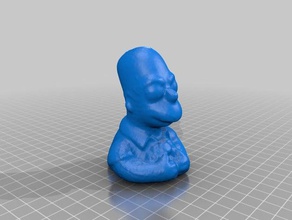 homer sel pot art makerbotdigitizer scan 3d print model - Mito3D
