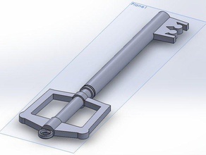 llave del llavero 3d la impresión de disney espada clave cadena kingdom hearts mikey sora 3d print model - Mito3D