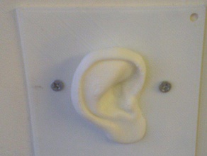 l'oreille de mon salon coiffure mur les analyses répliques 3d print model - Mito3D