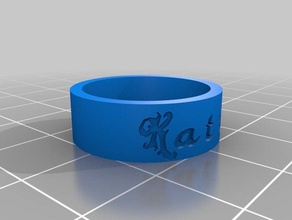 katie ring Ringe angepasst 3d print model - Mito3D