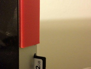 imac dvd slot protecteur ordinateur blender rouge carte sd 3d print model - Mito3D