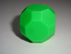 gr rhombicuboctahedron other 3d archimedean solid geometry polyhedra semi-regular polyhedron 3d print model - Mito3D