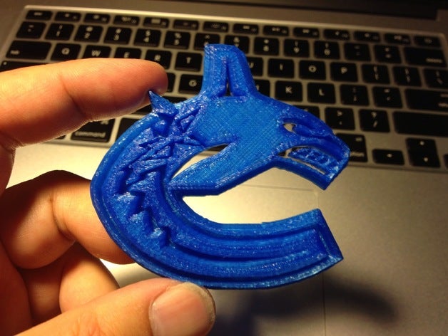 vancouver canucks logo işaretler logoları hokey nhl omnomnom 3D print model - Mito3D