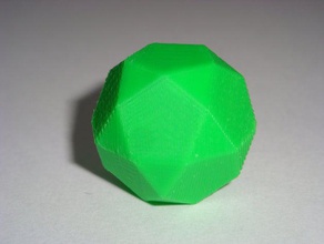 icosidodecahedron other archimedean solid polyhedra 3d polyhedron 3d print model - Mito3D