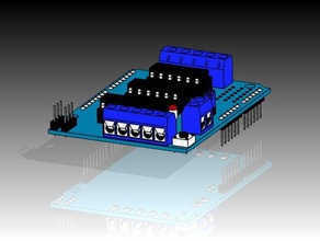 adafruit motor shield v12 arduino in der Robotik uno ipt Modell Tasche sheilf Schritt stl stp 3d print model - Mito3D