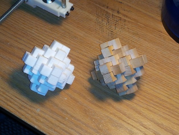 24 pezzi bava di puzzle i parametrico giocattolo 3D print model - Mito3D