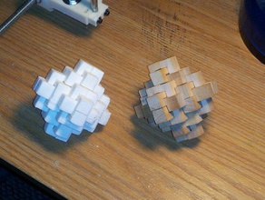 24 piece burr puzzle puzzles parametric toy 3d print model - Mito3D