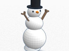 lorens snowman sculptures christmas holiday kids tinkercad toy winter 3d print model - Mito3D