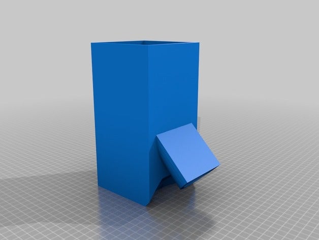 gravity cat feeder Haustiere automatische 3D print model - Mito3D