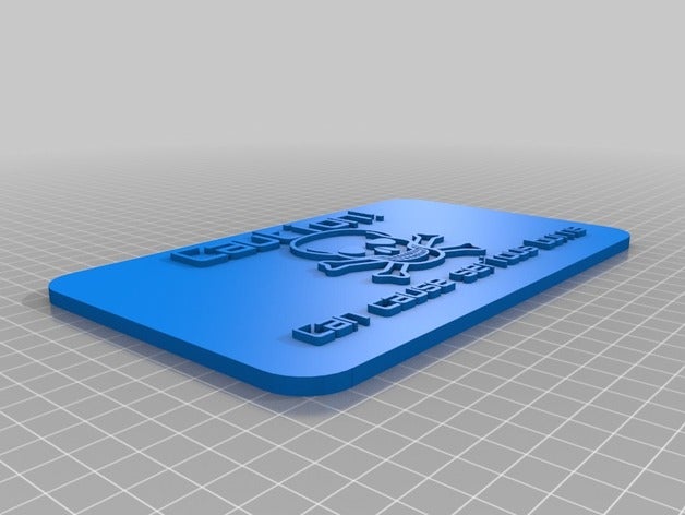 warning sign signs logos customized 3D print model - Mito3D