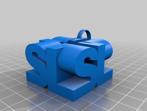 spainlabs Anahtarlık işaretler logoları 3d print model - Mito3D
