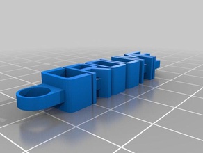 my customized message keychain croumf organization 3d print model - Mito3D