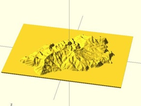 terrain models other 3d print model - Mito3D